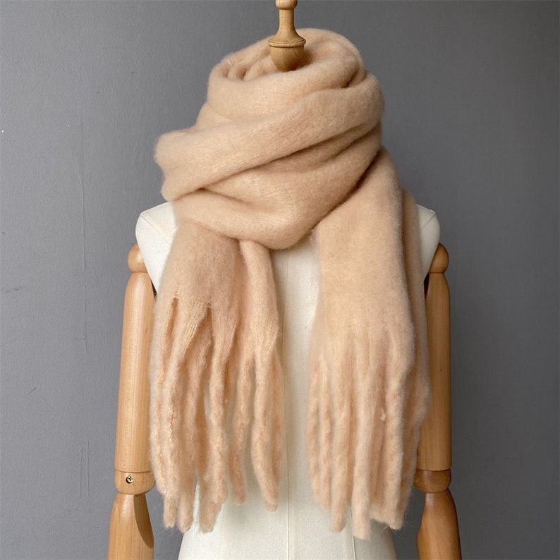 Boho Winter Scarf for Women Cozy Blanket Scarves for Fall Winter Shawl Wrap image 4