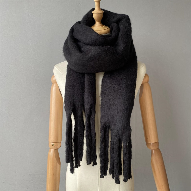 Boho Winter Scarf for Women Cozy Blanket Scarves for Fall Winter Shawl Wrap image 5