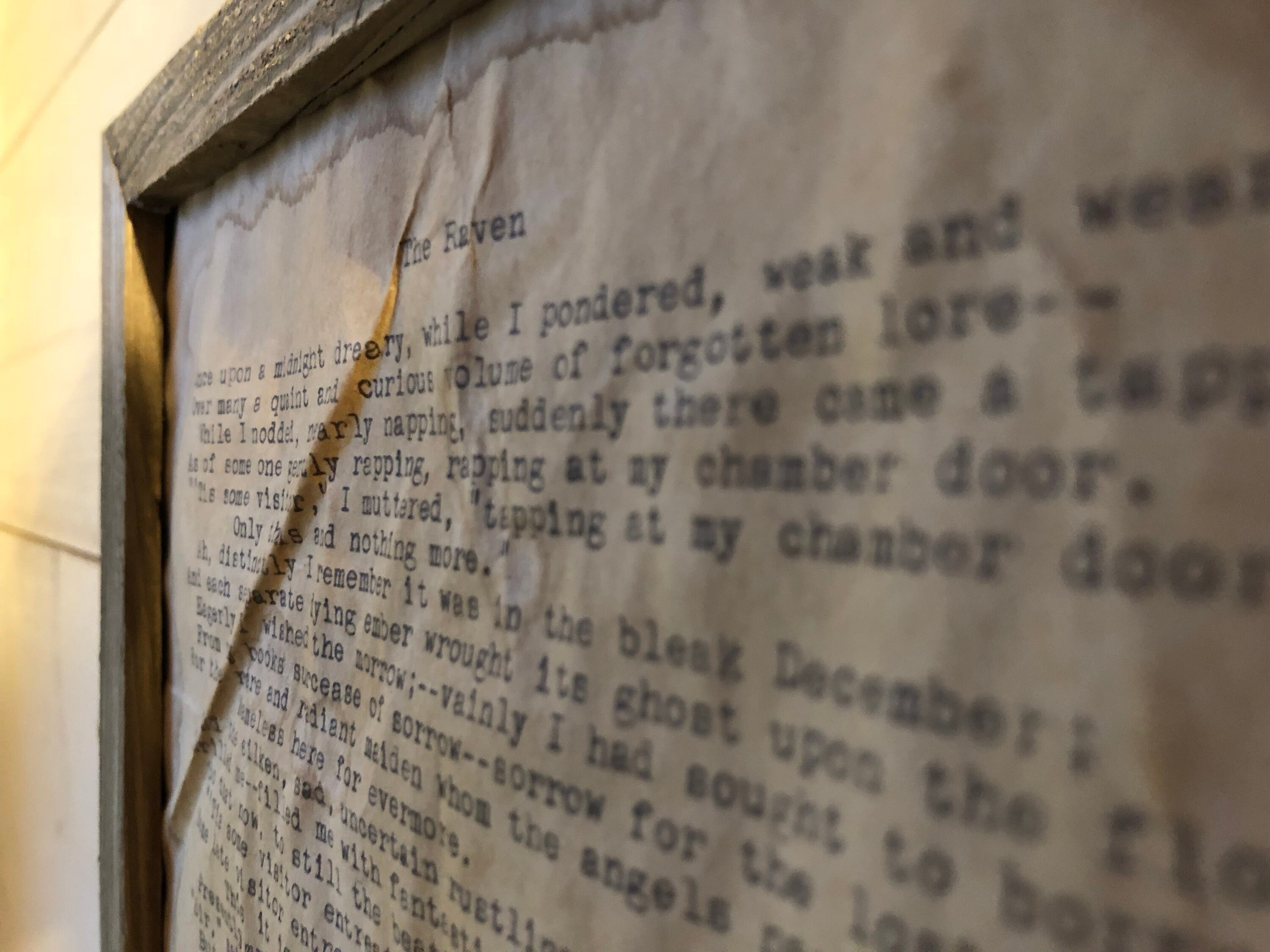 The Raven Poem Print | Edgar Allan Poe | Wall Art | Set of Handmade ...