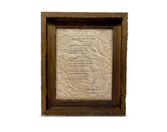 Hope Is the Thing with Feathers by Emily Dickinson | Handmade Distressed Poetry Print | Framed or Unframed