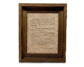 Live Your Life Quote by Chief Tecumseh | Handmade Distressed Prints | Handmade Barnwood Style Frames