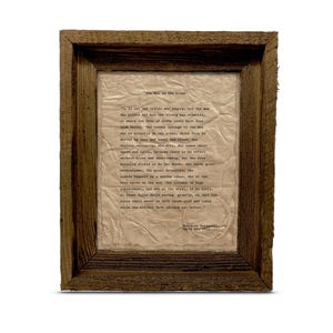 &quot;The Man in the Arena Zitat Druck von Theodore &quot;&quot;Teddy&quot;&quot; Roosevelt | Handgemachte beunruhigte Drucke und Rahmen im Barnwood Stil