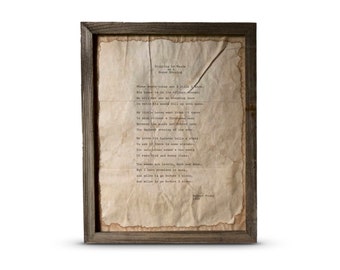 Stopping by Woods on a Snowy Evening | Robert Frost | Wall Art | Vintage Style Framed Poem Print or Unframed