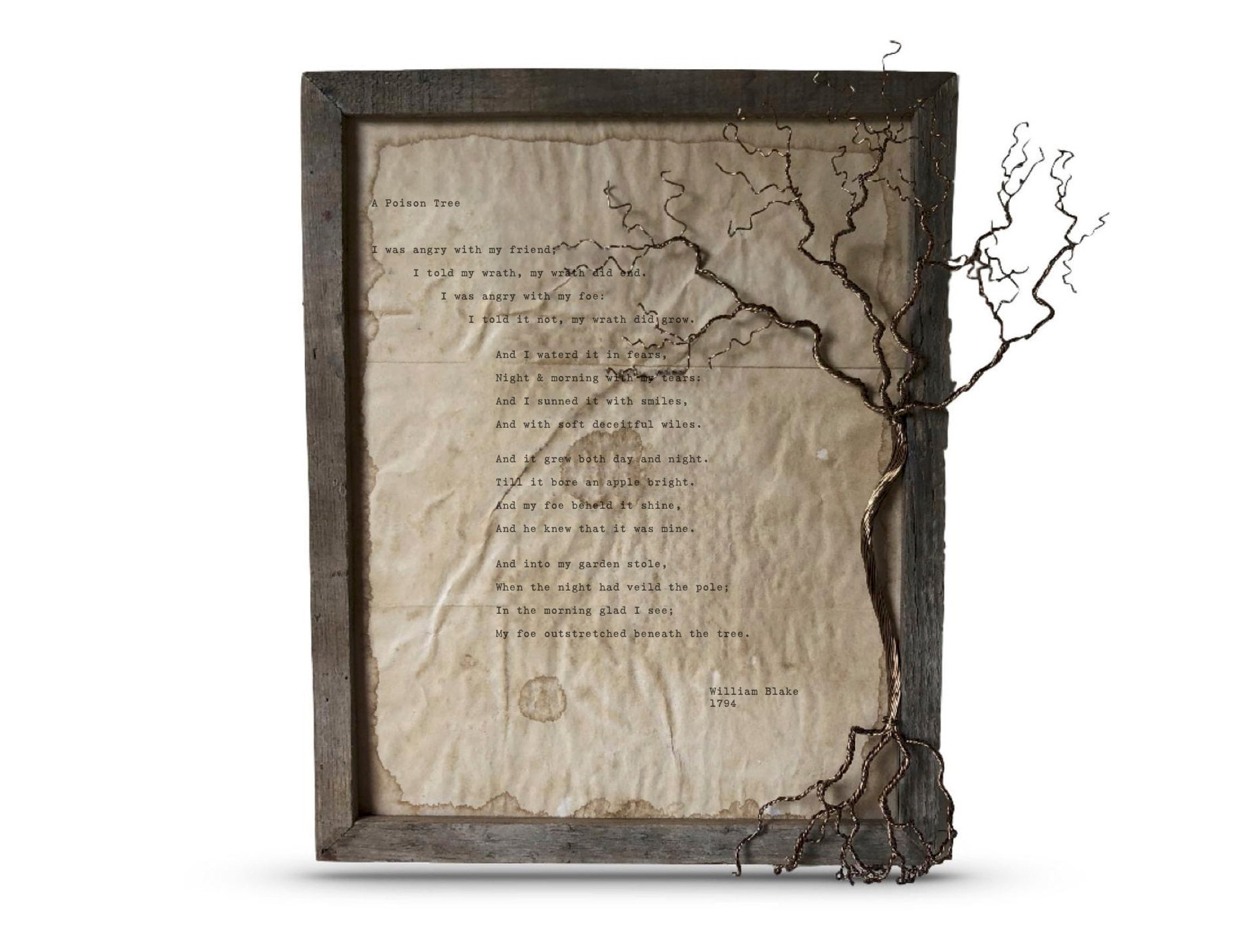 poison tree poem the originals