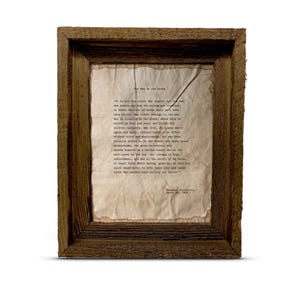 The Man in the Arena Quote Print by Theodore “Teddy” Roosevelt | Handmade Distressed Prints and Barnwood Style Frames