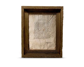 The Man in the Arena Quote Print by Theodore “Teddy” Roosevelt | Handmade Distressed Prints and Barnwood Style Frames
