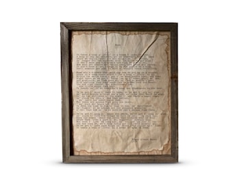 Home | Edgar Albert Guest | Vintage Typewriter Style Poem Framed in Barnwood or Unframed | Wall Art