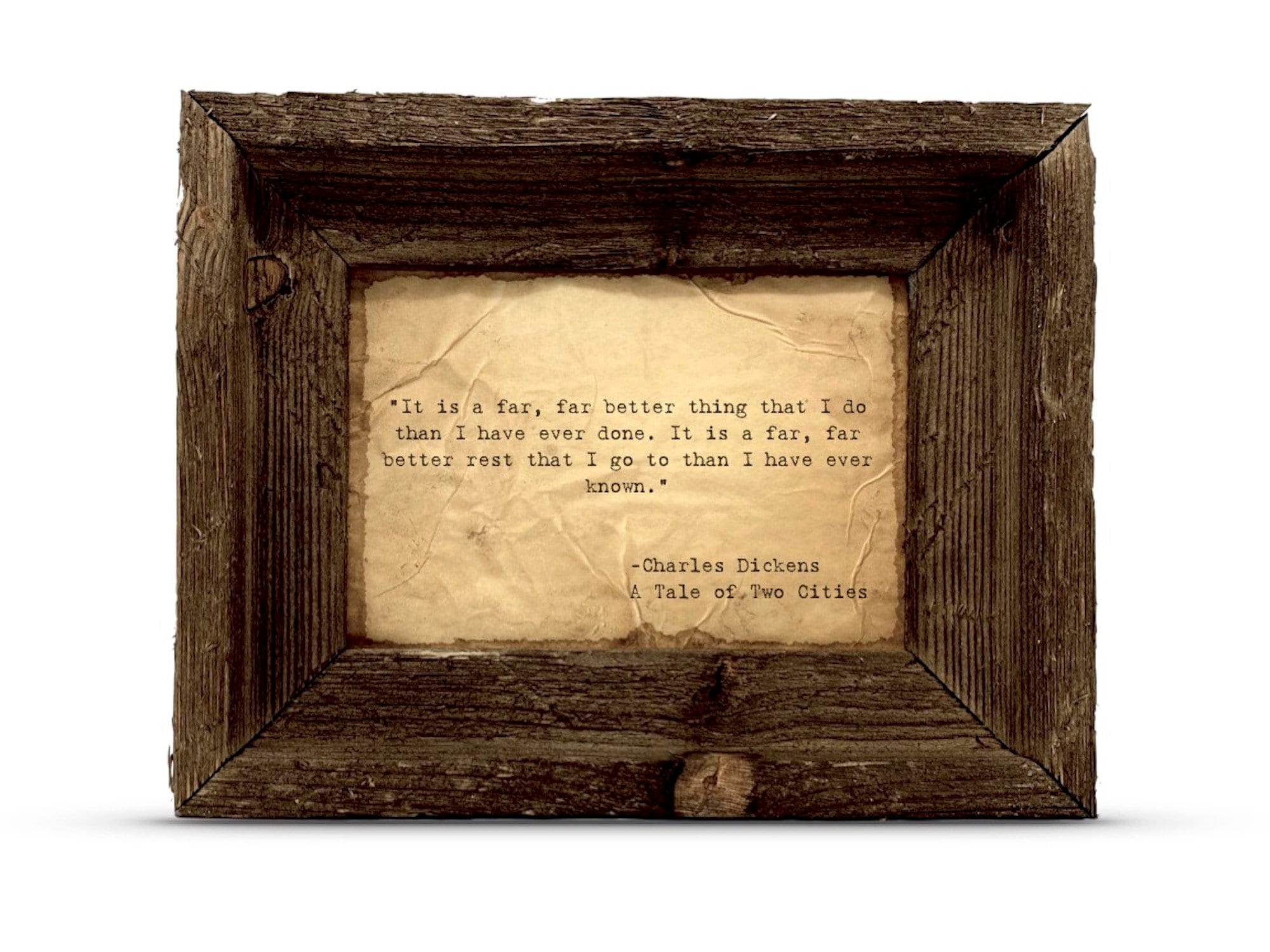 It is a far, far better thing that I do than I have ever done | A Tale of Two Cities Quote | Charles Dickens | Wall Art | Framed or Unframed