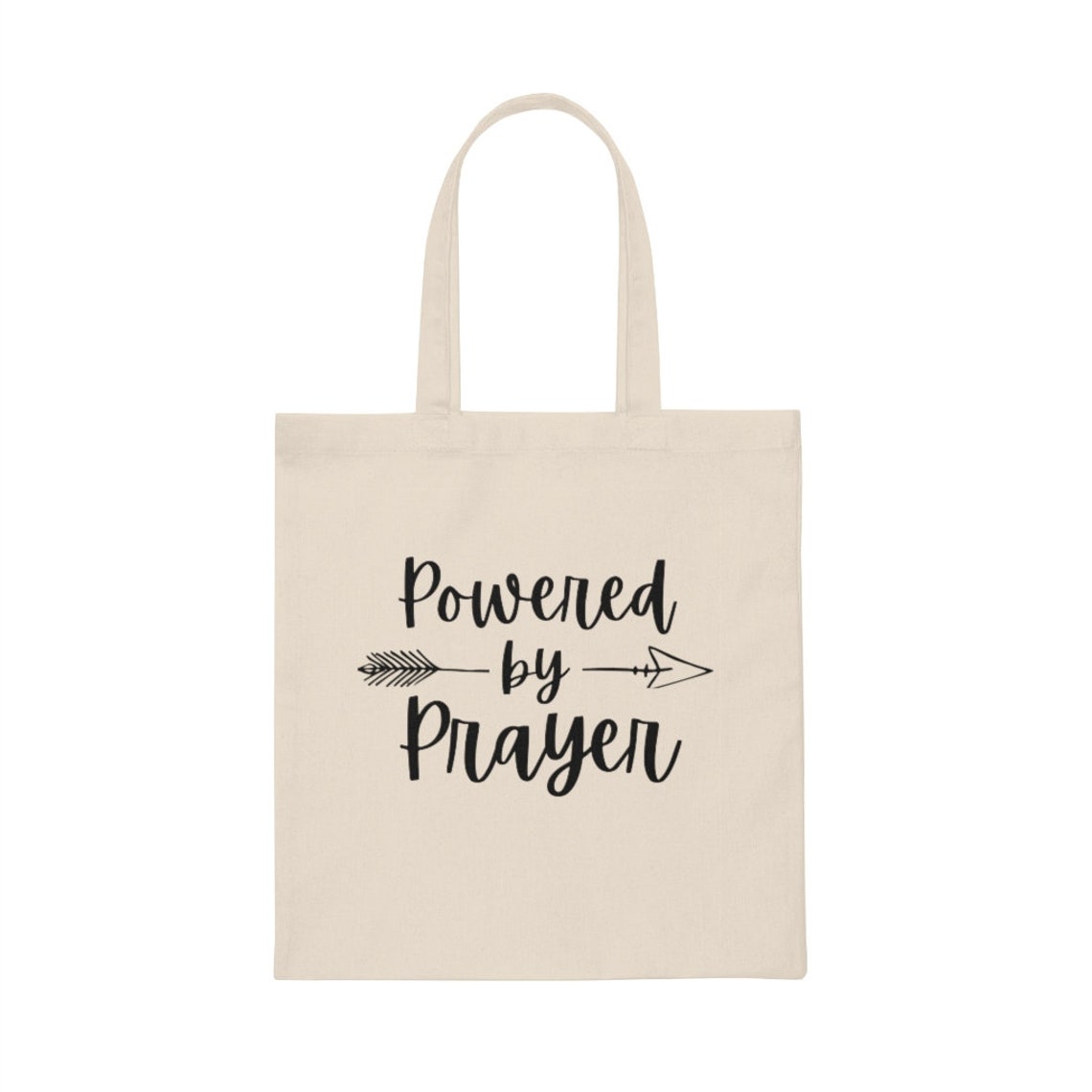 Powered by Prayer Canvas Tragetasche christliches Geschenk Etsy