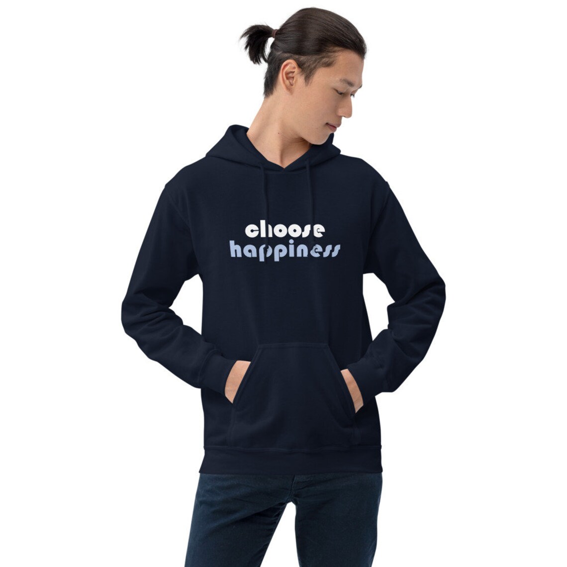 Choose Happiness Hoodie Unisex Hooded Sweatshirt Be Happy Etsy