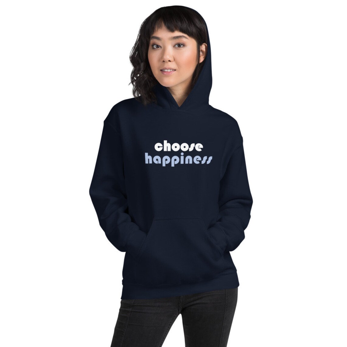 Choose Happiness Hoodie Unisex Hooded Sweatshirt Be Happy | Etsy