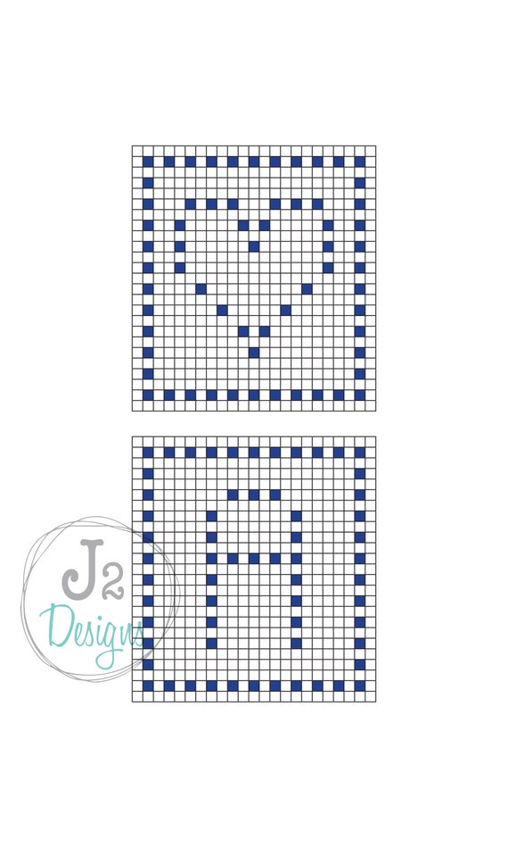 Bobble Stitch Alphabet Chart