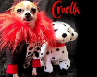 Cruella coat - made of fabrics - for dog