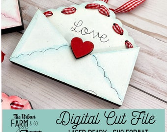Love Valentine Gift Card/Note Holders SVG File