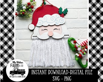 Farmhouse Santa Macramé SVG Laser Cutting File