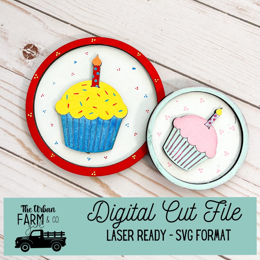 Birthday Cookie/candy Jar Lid SVG File - Etsy