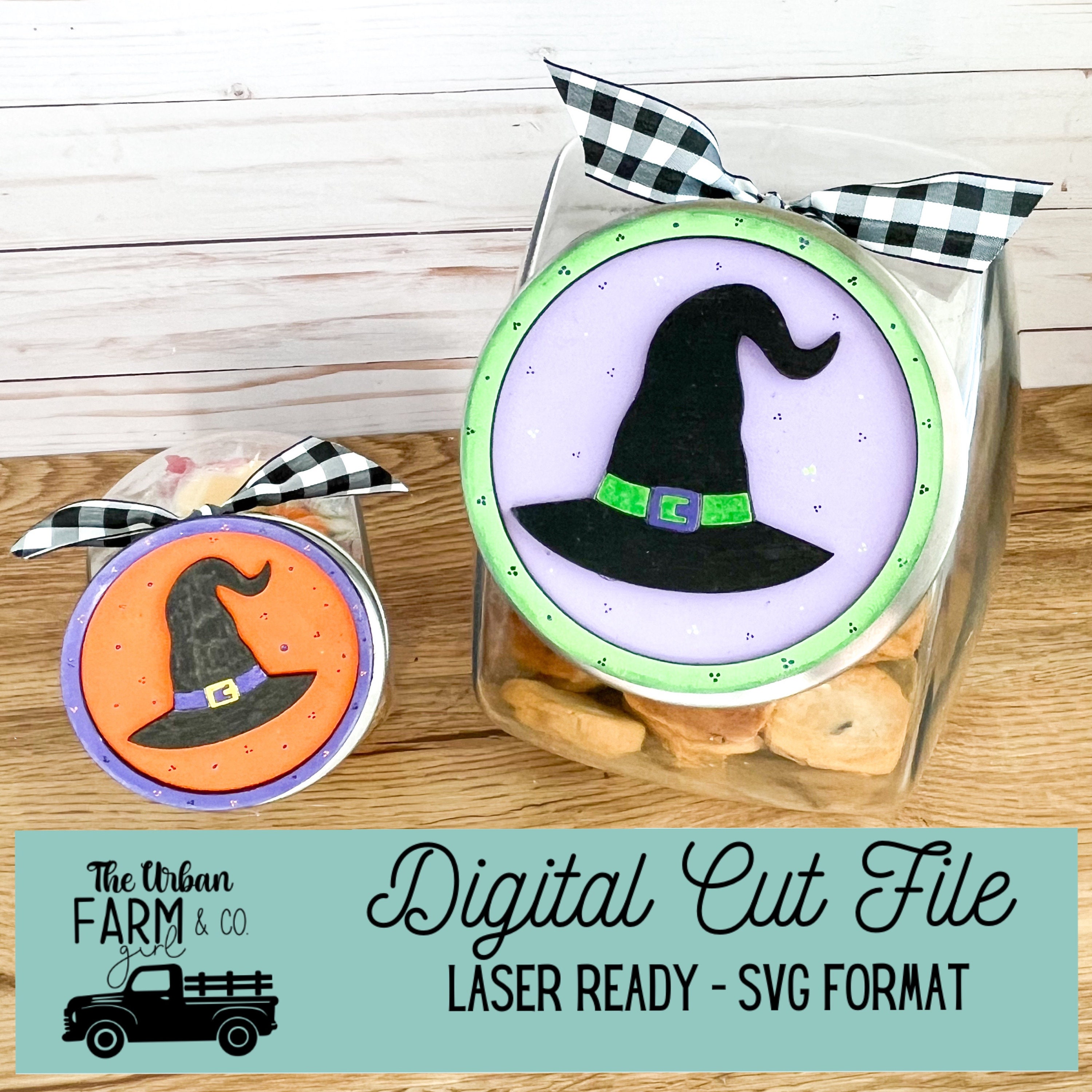 Witch Hat Cookie/candy Jar Lid SVG File - Etsy