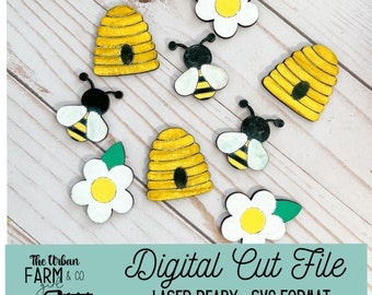 Honey Bee Jar Fillers SVG File