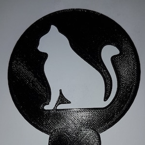 Coffee stencil cat to decorate cappuccino or latte macchiato