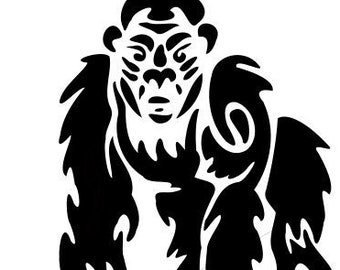 Plantilla de aerógrafo Malschalblone DIN A4 "Gorilla" Lasercut