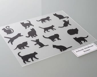 Plantillas de aerógrafo para gatos