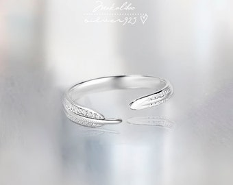 Bague réglable en argent, un cadeau pour elle, bague de virage, bague de virage en argent 925, bague en argent sterling,  libertéargent