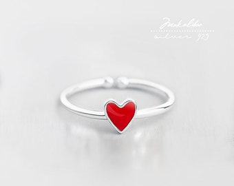 Silver adjustable ring, A gift for HER, heart ring 925 silver veer ring, sterling silver ring, starling silver veer jewelry, freedom jewelry