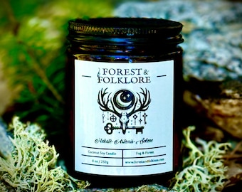 Hecate Triple Goddess Candle: Forest & Fog Scented Coconut Soy Candle