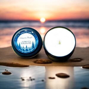 Cleanse & Manifest Coconut Soy Candle: Eucalyptus Mint Aromatherapy (4 oz Tin) image 8