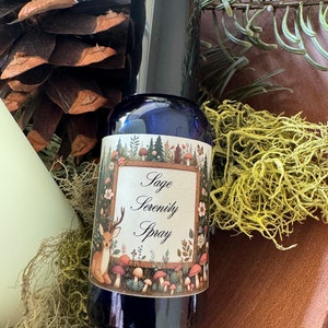 Sage Serenity Room & Body Spray: Natural Essential Oils, Vegan (1 OZ)