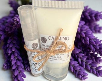 Lavender Calming Salve & Mini Sleep Pillow Spray Set