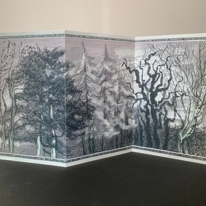 Carte de voeux d’arbres d’hiver