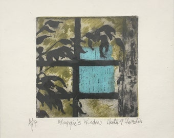 Maggie's Window Original Etching