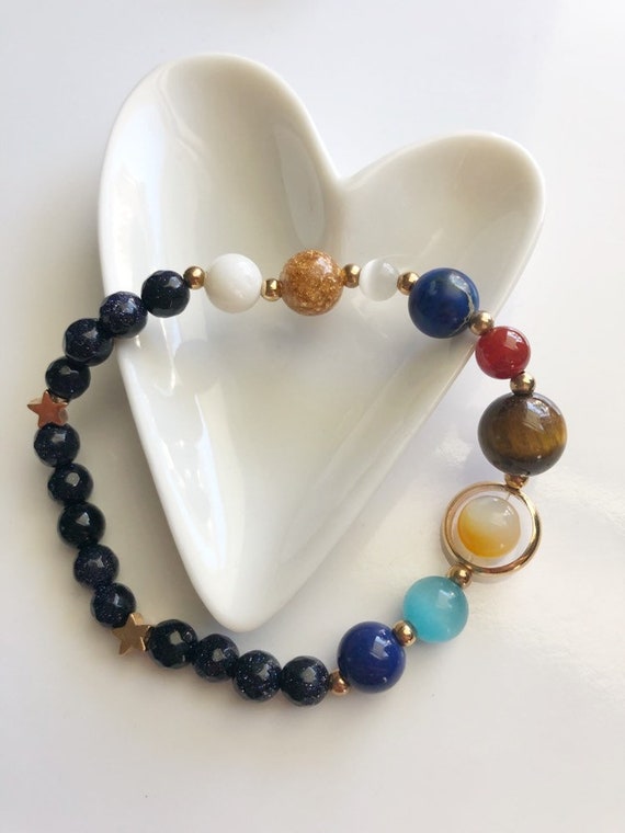 etsy solar system bracelet