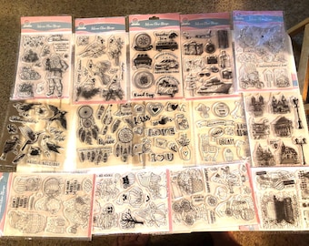 Sellos de silicona para scrapbooking, tarjetas, manualidades y cualquier otro proyecto que elijas. Lo sentimos, no realizamos envíos internacionales desde esta tienda, incluido Canadá.