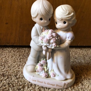 Enesco Precious Moments "Love Vows to Always Bloom" porcelain figurine sorry no international shipping from this shop
