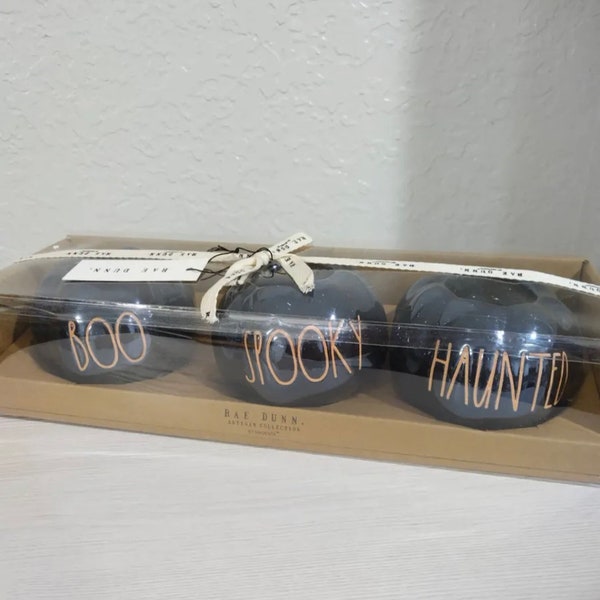 Rae Dunn Inspired Spooky Candle