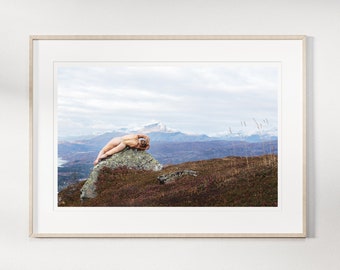 Norwegian Wall Art • Áhkanjárga / Narvik, Norway • Erotic Mountain Landscape • Sensual Fine Art Nude Photography Print by the Beast Goddess