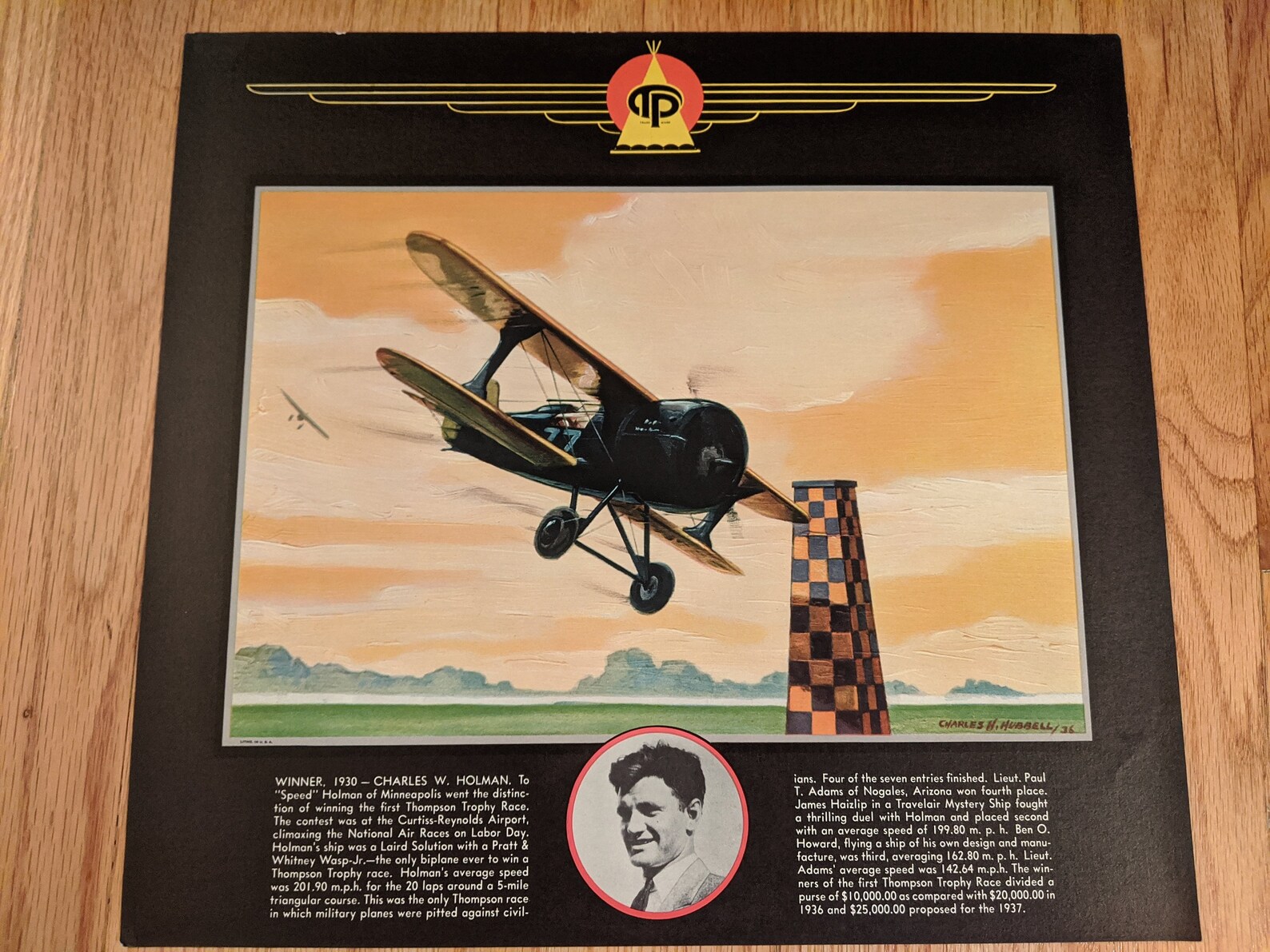 Three aviation prints from artist Charles H. Hubbell Etsy