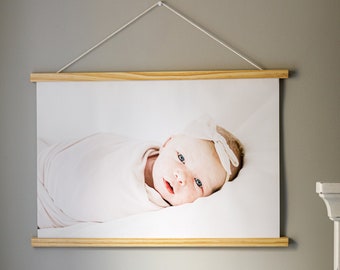 Photo hanging Canvas frame Sign, Your Photo on Canvas, Wedding Canvas Sign, Mothers Day Gift, Baby Picture, Gift for Her, Canvas all Hanging