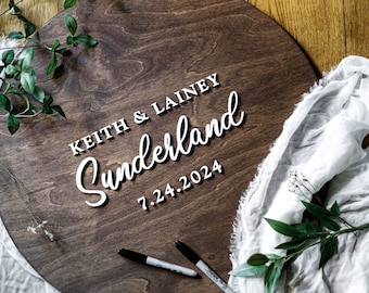 3D Wedding Guest Book Alternative - Rustic Guest book - Wooden 3D Guest Book Sign - Unique Wood Guestbook - Wedding Sign