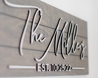 Family Name Sign, Christmas Gift, Anniversary Gift, Couples gift, Custom Gift for Couple, Personalized sign Gift, Pallet Sign, Gift Ideas
