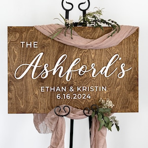 3D Wedding Welcome Sign, 3D wedding signage, Custom Wood Wedding Sign, Welcome to Our Forever Sign, Wedding Last Name Board