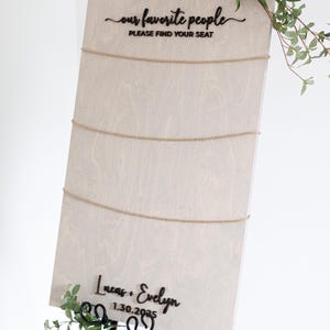 Wedding Seating Chart Sign, Wooden Find Your Seat Sign, Rustic Wedding Sign, 3D Wedding Seating Plan Sign, Table Place Card Sign