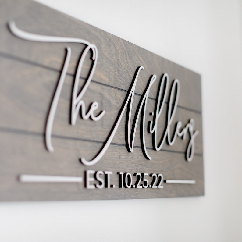 Family Name Sign (see personalization in notes below)