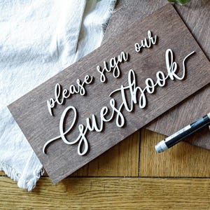 Round 3D Wedding Guest Book Alternative, Connected Heart Guest Book, Circle Wood 3D Guest Book Sign, Unique Wood Guestbook, Names with Heart image 5