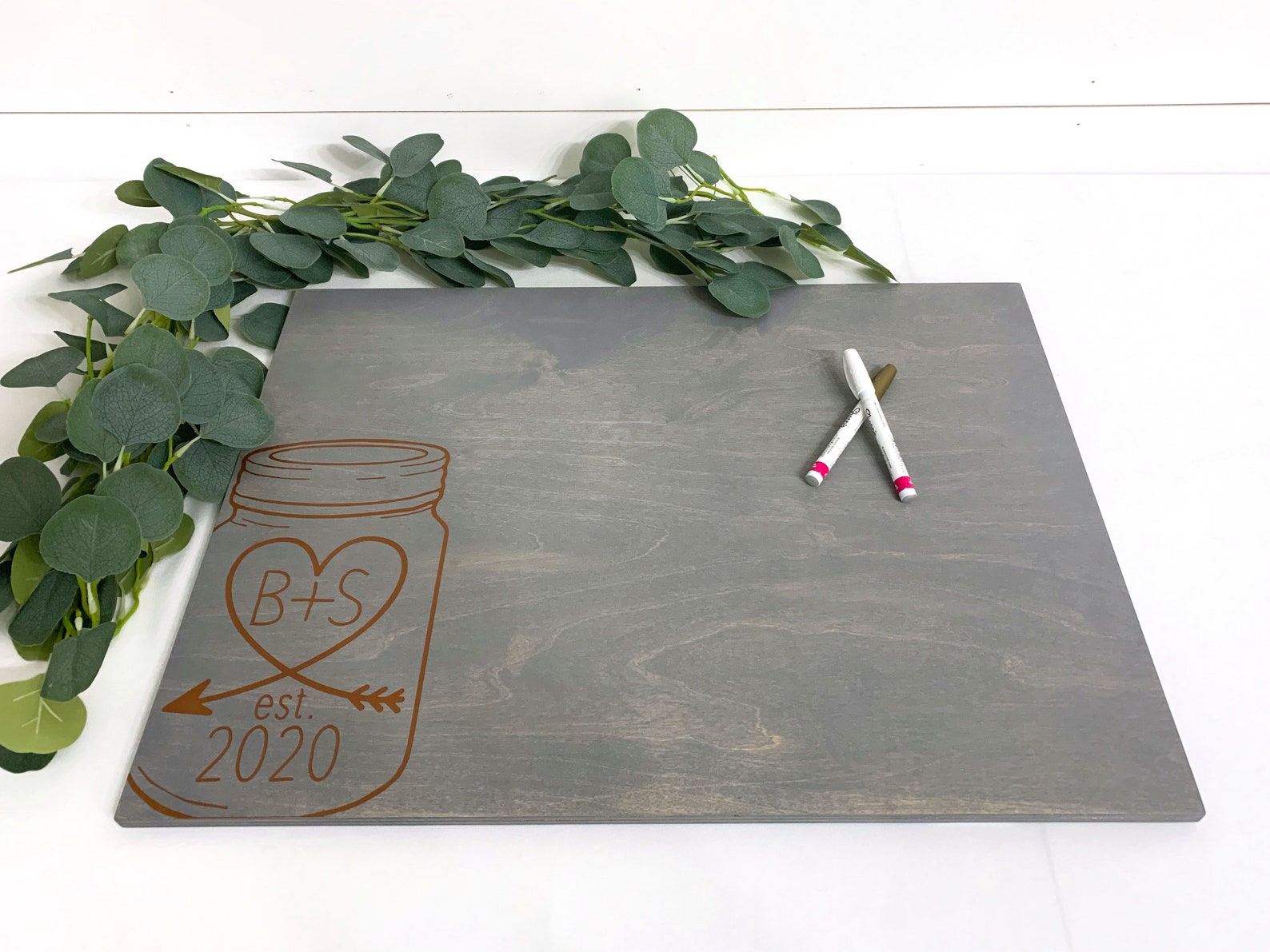 Mason Jar Guest Book Sign Wedding Guest Book Alternative Etsy