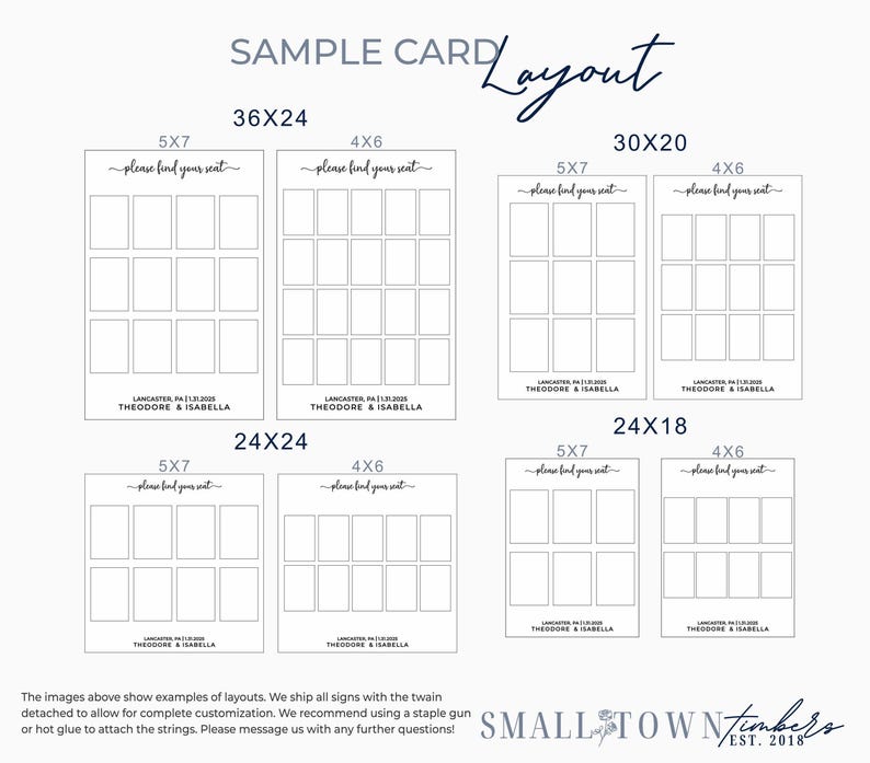 Wedding Seating Chart Sign, 3D Wooden Find Your Seat Sign, Rustic Wedding Sign, Seating Plan Sign, Table Place Card Sign, Wedding Entrance Bild 7