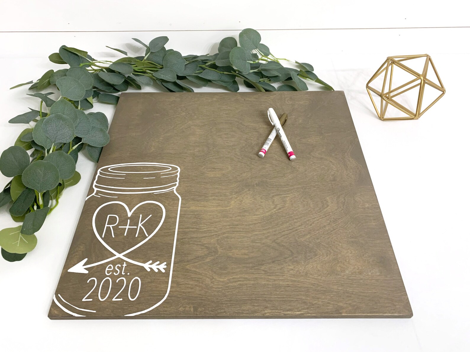 Mason Jar Guest Book Sign Wedding Guest Book Alternative Etsy