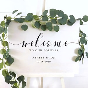 Wedding Welcome Sign - Custom Wood Wedding Sign